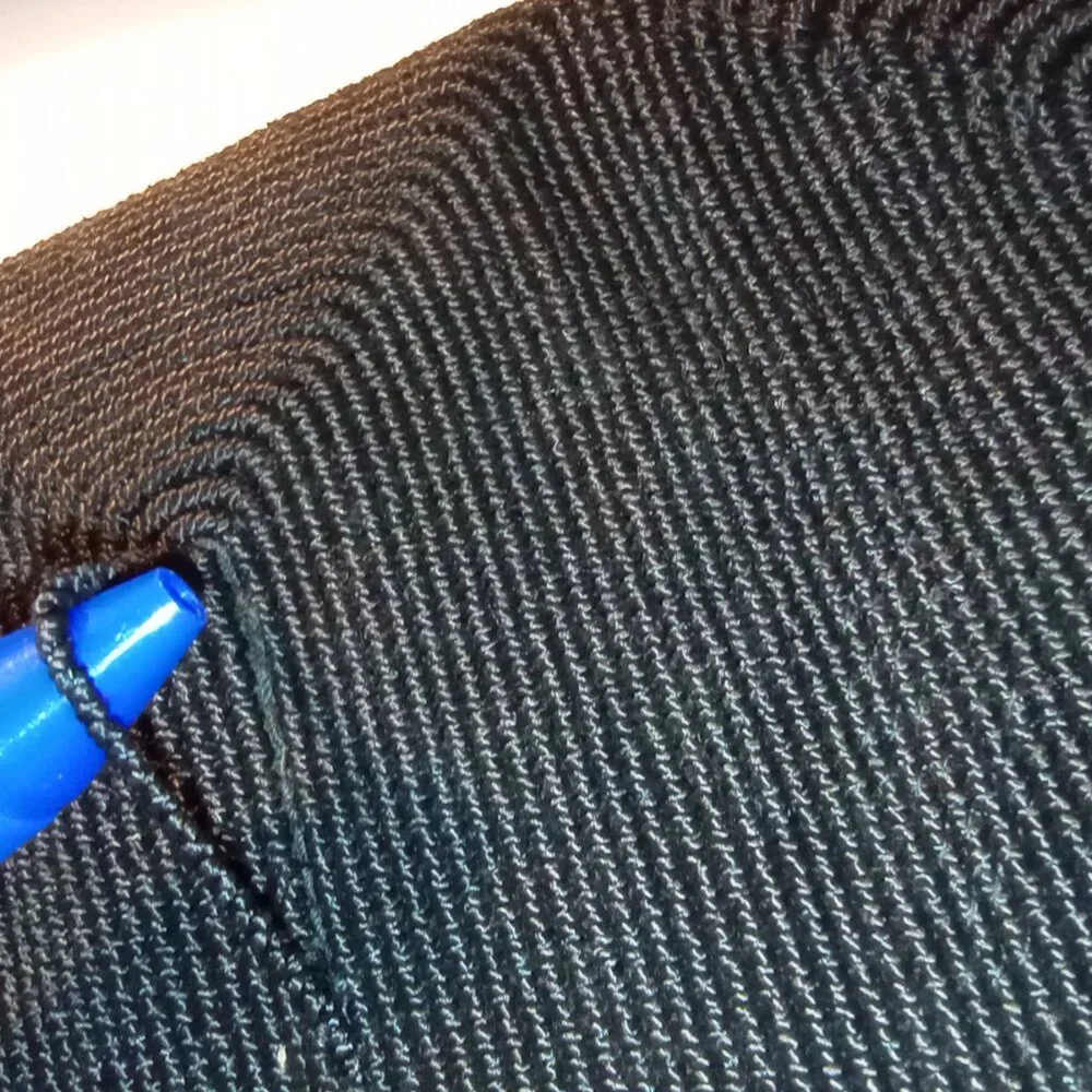 Genuine Corde Black Corded Purse Vintage 30s 40s - Picture 8 of 15